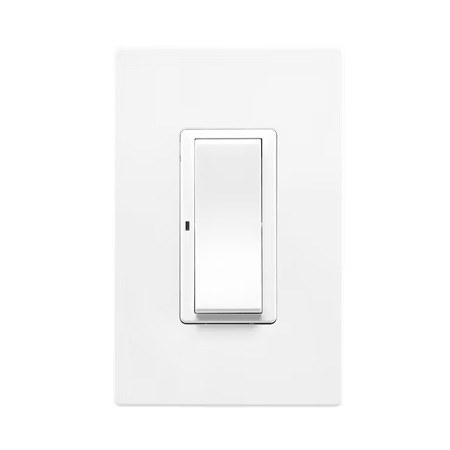 Eaton Wi-Fi Smart 15 Ampere einpoliger/3-Wege Smart Rocker Hauptlichtschalter, Weiß/Helle Mandel/Elfenbein