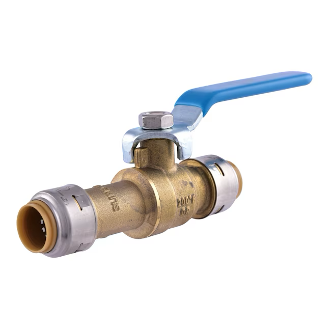 SharkBite Max 1/2 in. Brass Push-to-Connect Slip Ball Valve