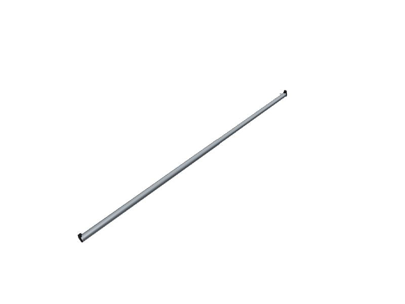 Project Source Closet Rod 48-in L x 1.25-in H Extendable Satin Nickel Metal Closet Rod with Hardware