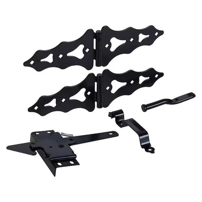 National Hardware 7-7/8-in Black Gate Hardware Kit