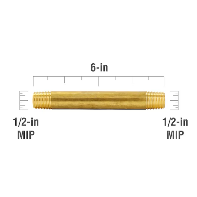 Proline Series 1/2-in x 1/2-in Threaded Male Adapter Nipple Fitting