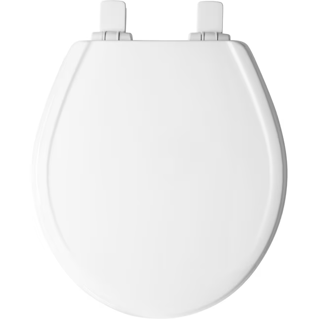 Mansfield Wood White Round Soft Close Toilet Seat