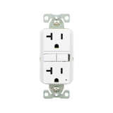 Eaton 20-Amp 125-volt Tamper Resistant GFCI Residential Decorator Outlet, White (3-Pack)