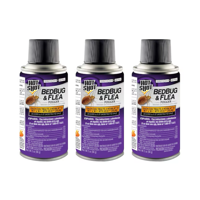 Hot Shot Bedbug and Flea 2-oz Insect Killer Fogger (3er-Pack)