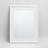 Style Selections 21.5-in W x 27.5-in H White Beveled Wall Mirror