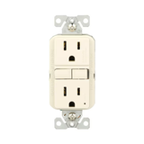 Eaton 15-Amp 125-volt GFCI Residential Decorator Outlet, Light Almond (3-Pack)