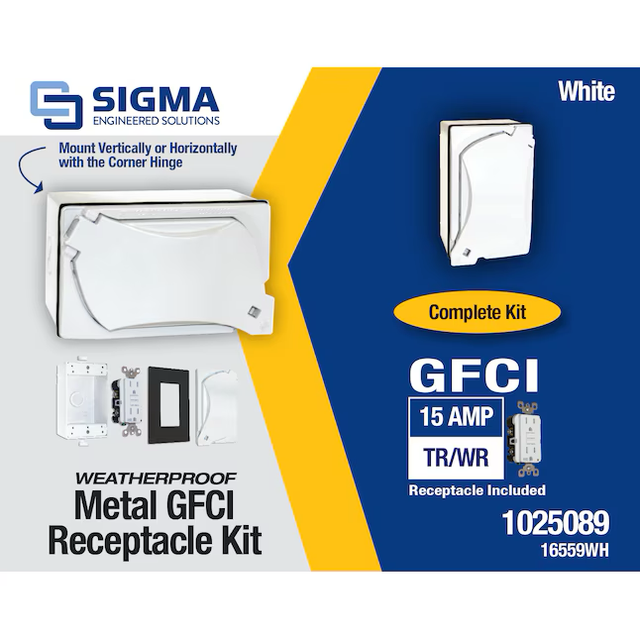 Sigma Engineered Solutions 1-Gang Metal Weatherproof New Work Switch/Outlet Electrical Box