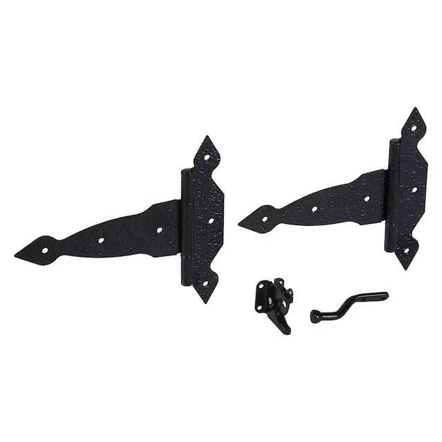 National Hardware 8-in Black Gate Hardware Kit