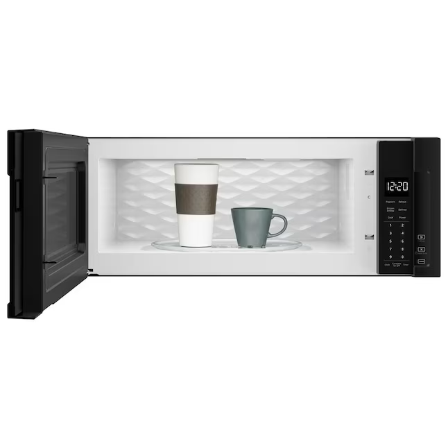 Whirlpool Low Profile 1.1-cu ft 1000-Watt Over-the-Range Microwave (Black)