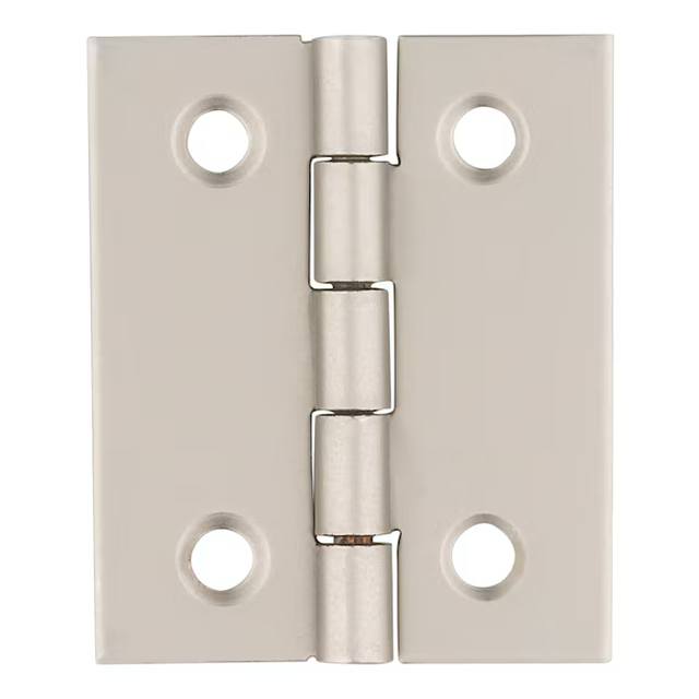 Bisagra para puerta interior embutida plateada RELIABILT de 1-1/2 pulg. de alto (paquete de 2)