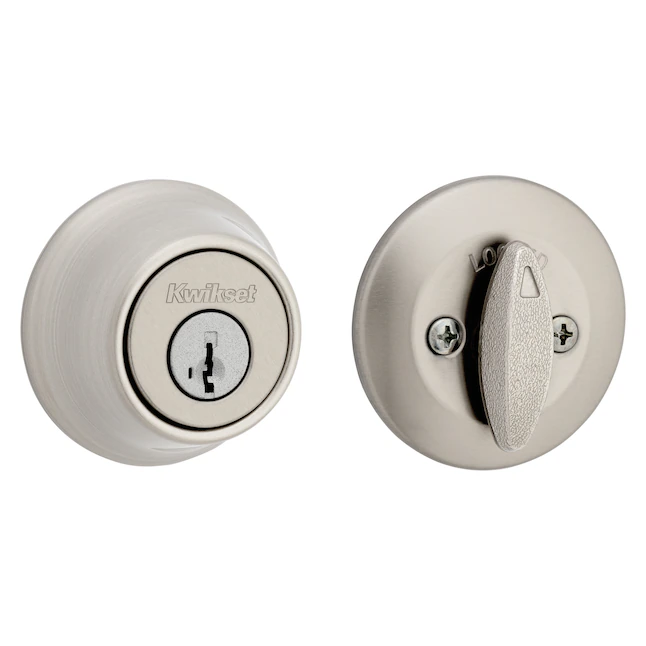 Einzylinder-Riegel der Kwikset-Serie 660 aus satiniertem Nickel mit SmartKey