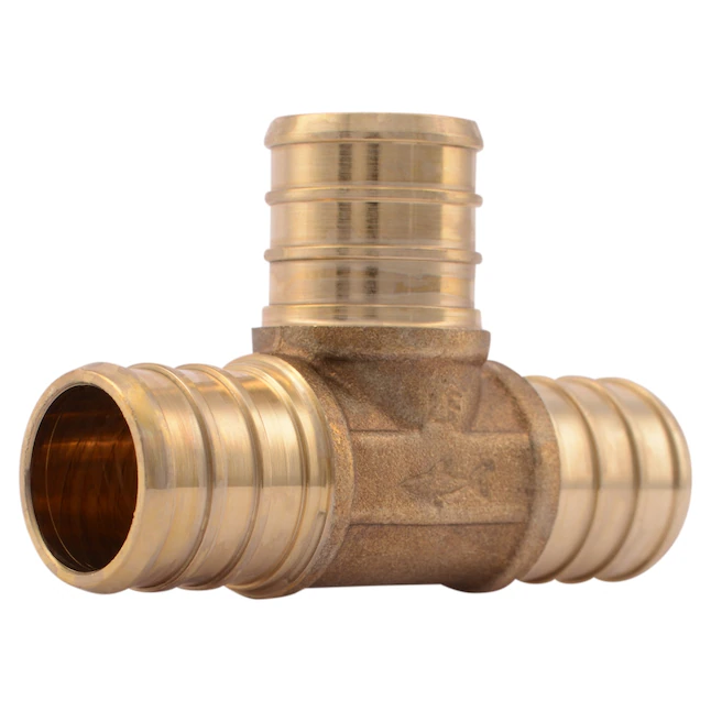 SharkBite 2 in. x 2 in. x 2 in. PEX Crimp Brass Tee