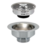 Eastman 4-in Polished Chrome Brass Rust Resistant Strainer with Lock Mount Included