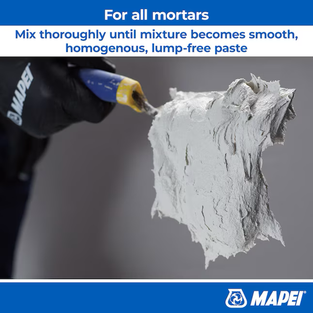 Mortero fino blanco para baldosas de capa media Keraflex SG de MAPEI (44 lb)