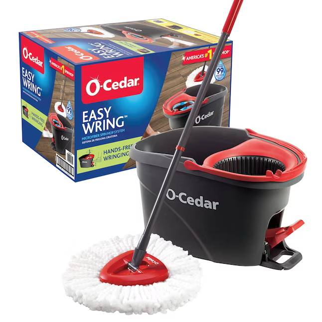 O-Cedar EasyWring Microfiber Spin Mop and Bucket System