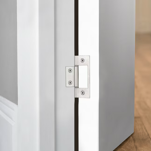 RELIABILT 3-in-in Satin Chrome Non-Mortise Bi-Fold Door Hinge (2-Pack)