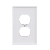 Eaton 1-Gang Midsize White Polycarbonate Indoor Duplex Wall Plate (10-Pack)