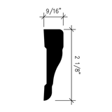 Inteplast Group Building Products 9/16-in x 2-1/8-in x 7-ft Finished Polystyrene 350 Casing