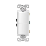 Eaton 15-Amp Single-Pole Combination Light Switch, White