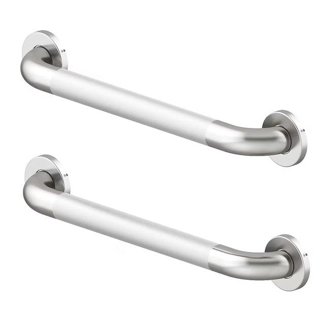 Project Source 2-Pack Concealed Peened 18-in Stainless Steel Wall Mount ADA Compliant Grab Bar (500-lb Weight Capacity)