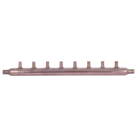 SharkBite 3/4 in. x 1/2 in. PEX-B Crimp Copper 8-Port Open Manifold