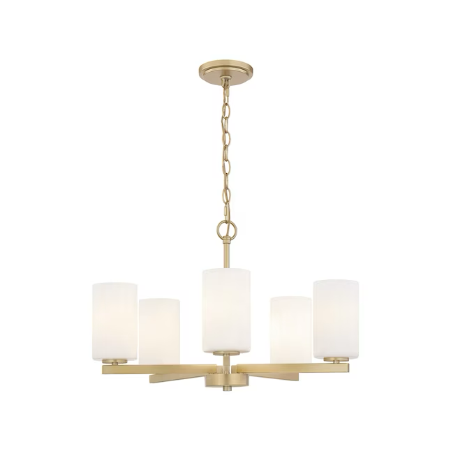 Quoizel Vista 5-Light Nouveau Gold Modern/Contemporary Damp Rated Chandelier