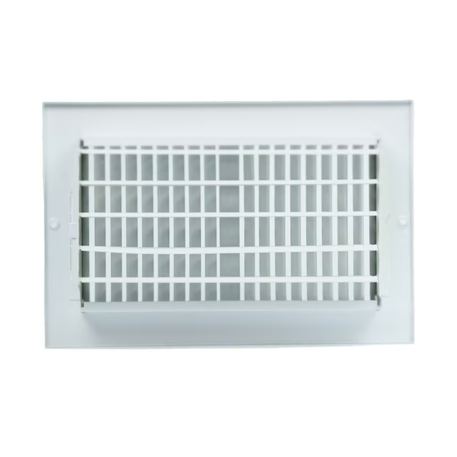 RELIABILT 10-in x 6-in 2-way Steel White Sidewall/Ceiling Register