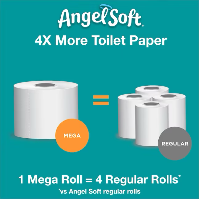 Angel Soft 16-Pack 2-ply Toilet Paper