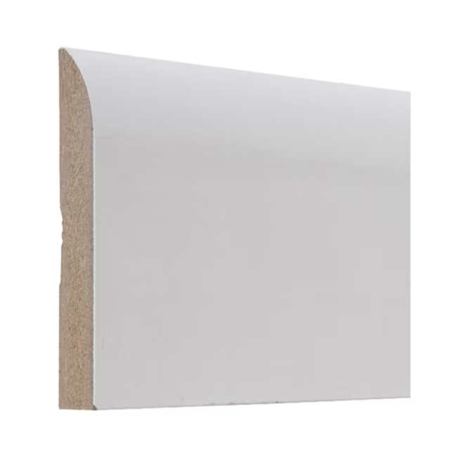 RELIABILT 15/32-in x 3-1/4-in x 12-ft Modern Primed MDF 713 Baseboard Moulding