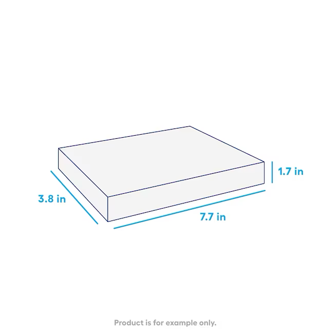 Piedra para patio de hormigón Jaxon rectangular de 9 pulgadas de largo x 6 pulgadas de ancho x 2 pulgadas de alto