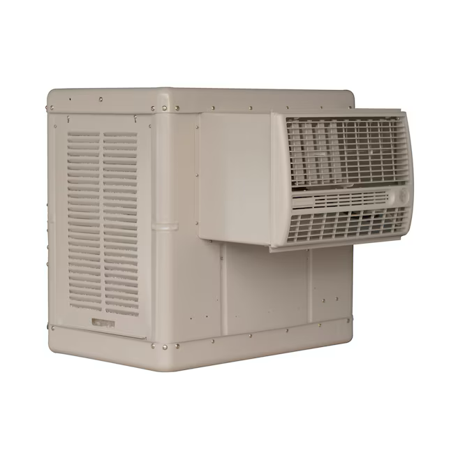 Essick Air 3300-CFM Enfriador evaporativo de ventana para exteriores de 2 velocidades para 900 pies cuadrados (motor incluido)