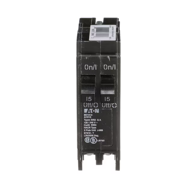 Eaton Type BR 15-Amp 2-Pole Tandem Circuit Breaker