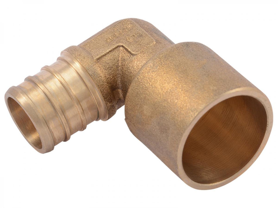 SharkBite 3/4 in. x 3/4 in. Brass Crimp Female Sweat Elbow Adapter