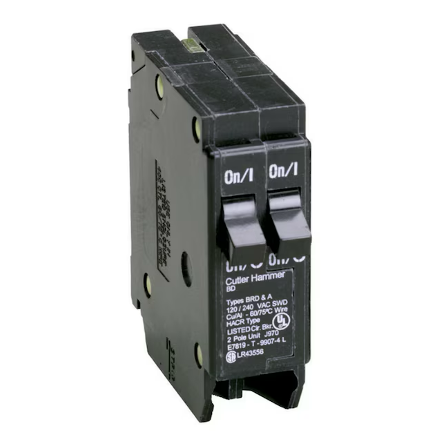 Eaton Type BR 15-Amp 2-Pole Tandem Circuit Breaker