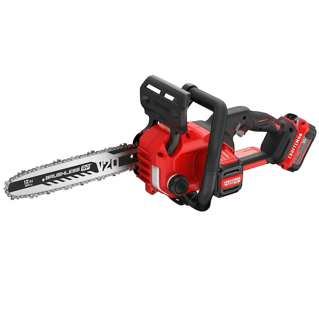 CRAFTSMAN 20-volt Max 12-in Brushless Battery 5 Ah Chainsaw (Battery and Charger Included)