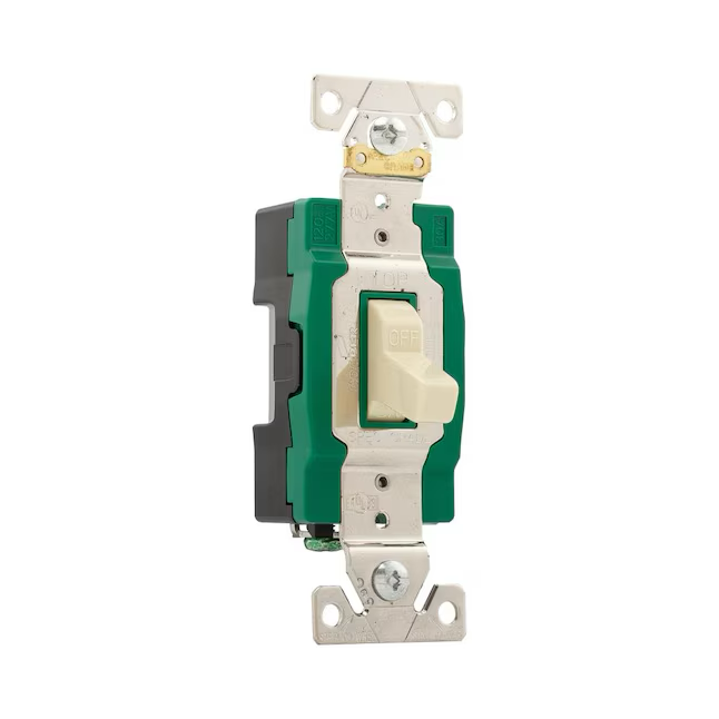 Eaton 20-Amp 4-Way Toggle Light Switch, Light Almond