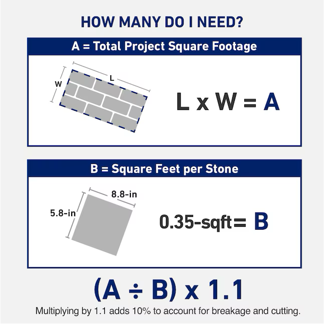 9-in L x 6-in W x 2-in H Rectangle Jaxon Concrete Patio Stone