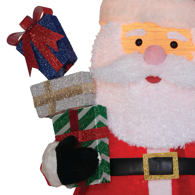 Holiday Living 4-ft LED Pop Up Santa with Gifts Decoration