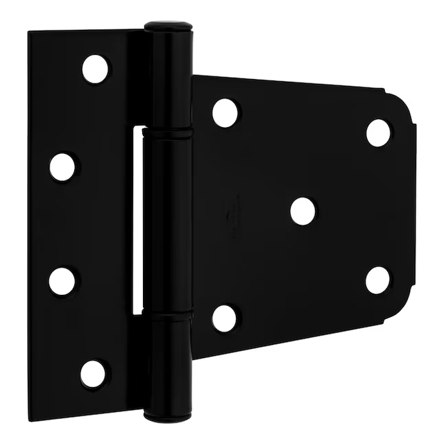 National Hardware 2-Pack 3-1/2-in Black Gate Hinge