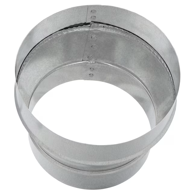 IMPERIAL 7-in 30 Gauge Galvanized Steel Round Duct Reducer