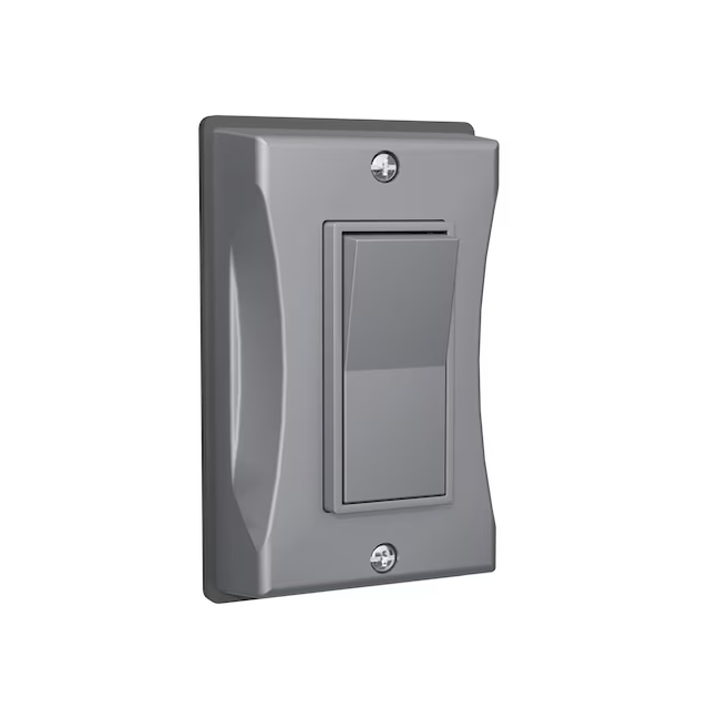 Hubbell Bell 1-Gang Rectangle Gray Plastic Weatherproof Electrical Box Cover