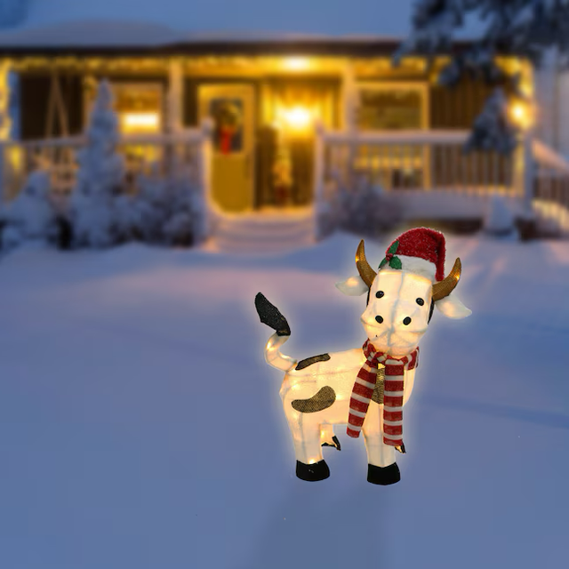 Holiday Living 3-ft LED Cow Decoration