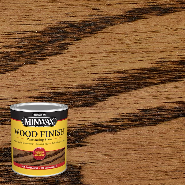 Minwax Wood Finish Oil-Based Red Mahogany Semi-Transparent Interior Stain (1-Quart)