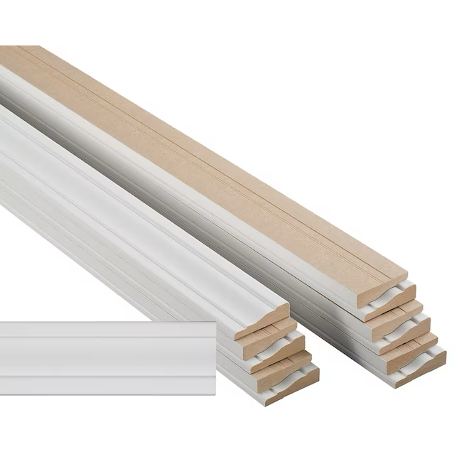 RELIABILT 9/16-in x 2-1/4-in x 7-ft Primed MDF 356 Casing (12-Pack)