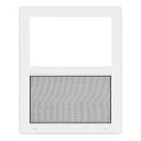 Project Source 20000S Series New Construction 23-1/2-in x 29-1/2-in x 3-in Jamb White Vinyl Single-glazed Single Hung Window Half Screen Included