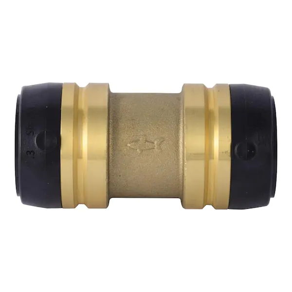 SharkBite 1-1/4 in. x 1-1/4 in. Brass Push Coupling