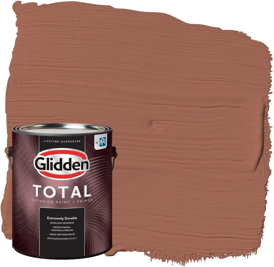 Glidden Total Exterior Paint & Primer Semi-Gloss, Warm up