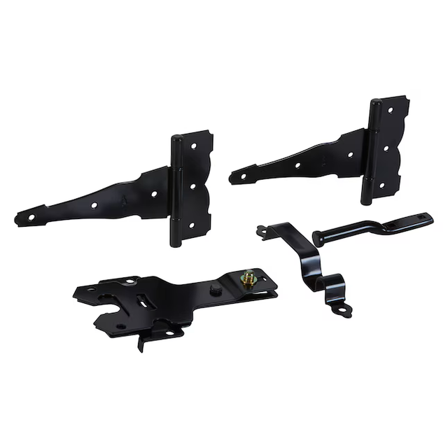 National Hardware 8-in Black Gate Hardware Kit