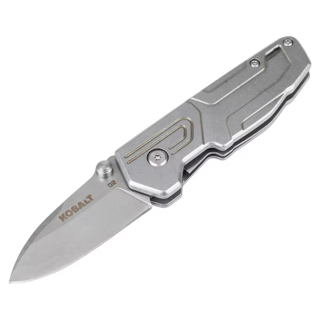 Kobalt 2.5-in Stainless Steel Drop Point Pocket Knife