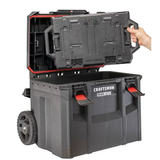 CRAFTSMAN TRADESTACK System 22-in Black Plastic Wheels Lockable Tool Box